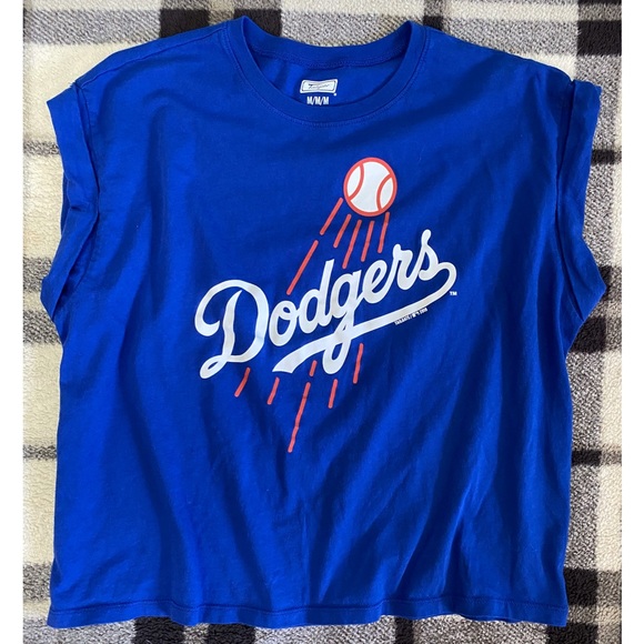 American Eagle Outfitters Tops - Tailgate Women’s LA Dodgers Rolled Sleeve T-Shirt
